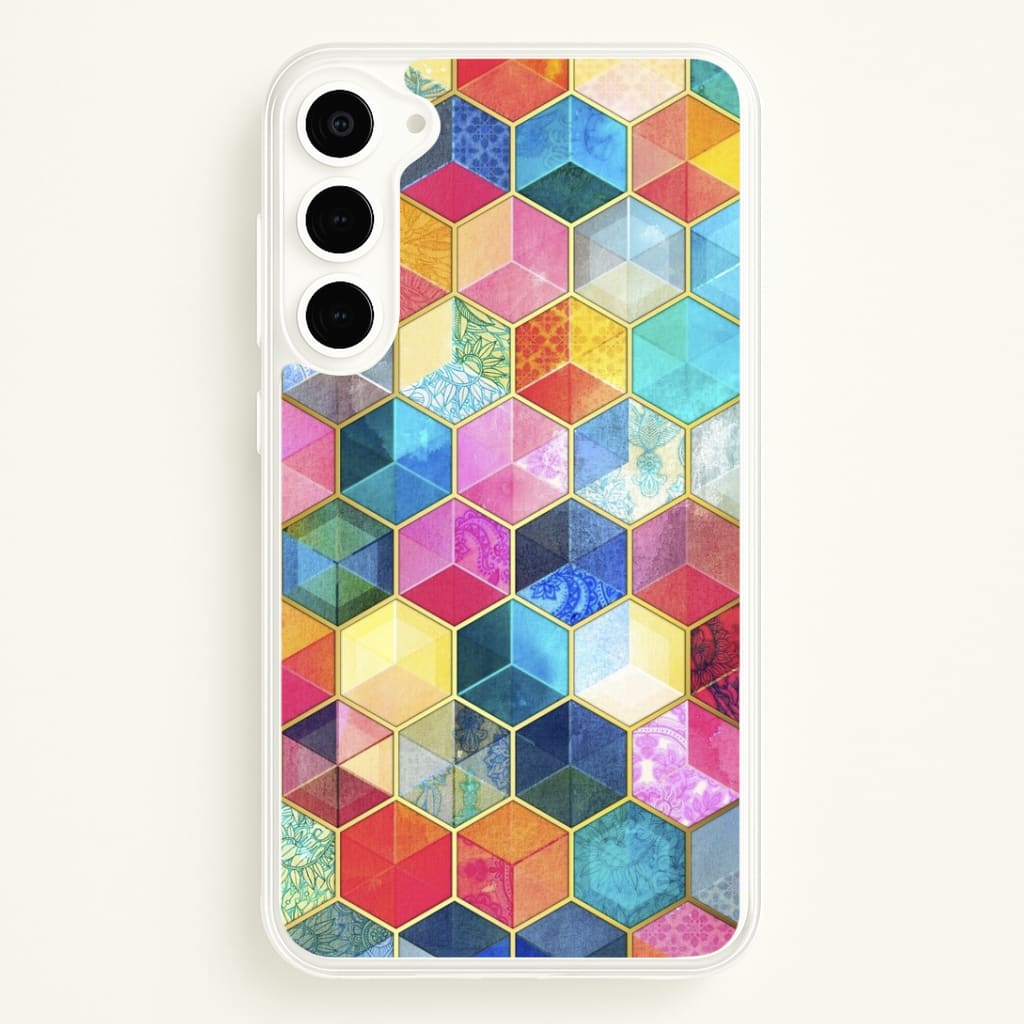 Colourful Honeycomb Pattern Phone Case