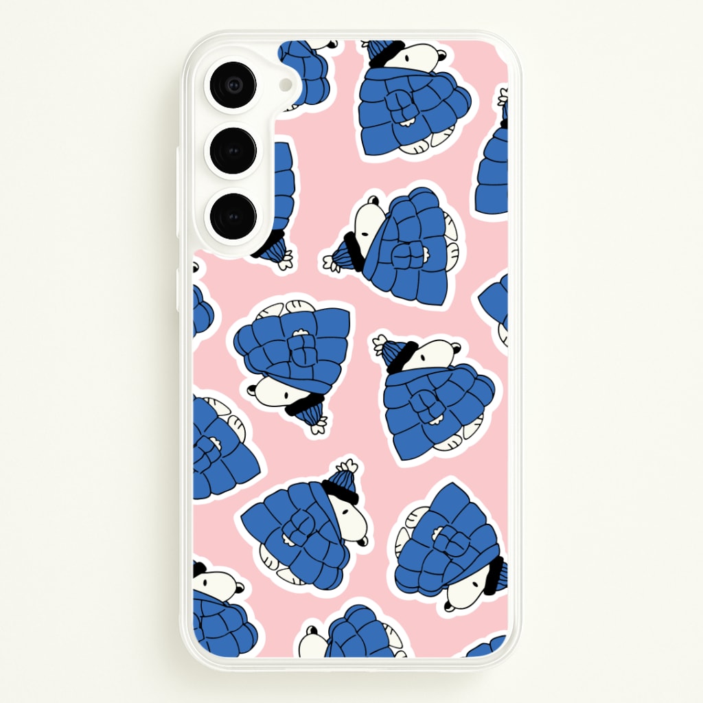 Cartoon Beagle Puffer Jacket Pattern Phone Case