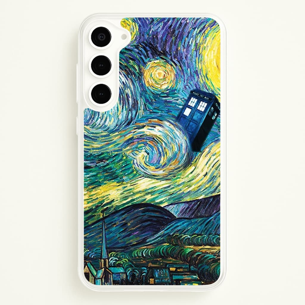 Starry Night Tardis Phone Case