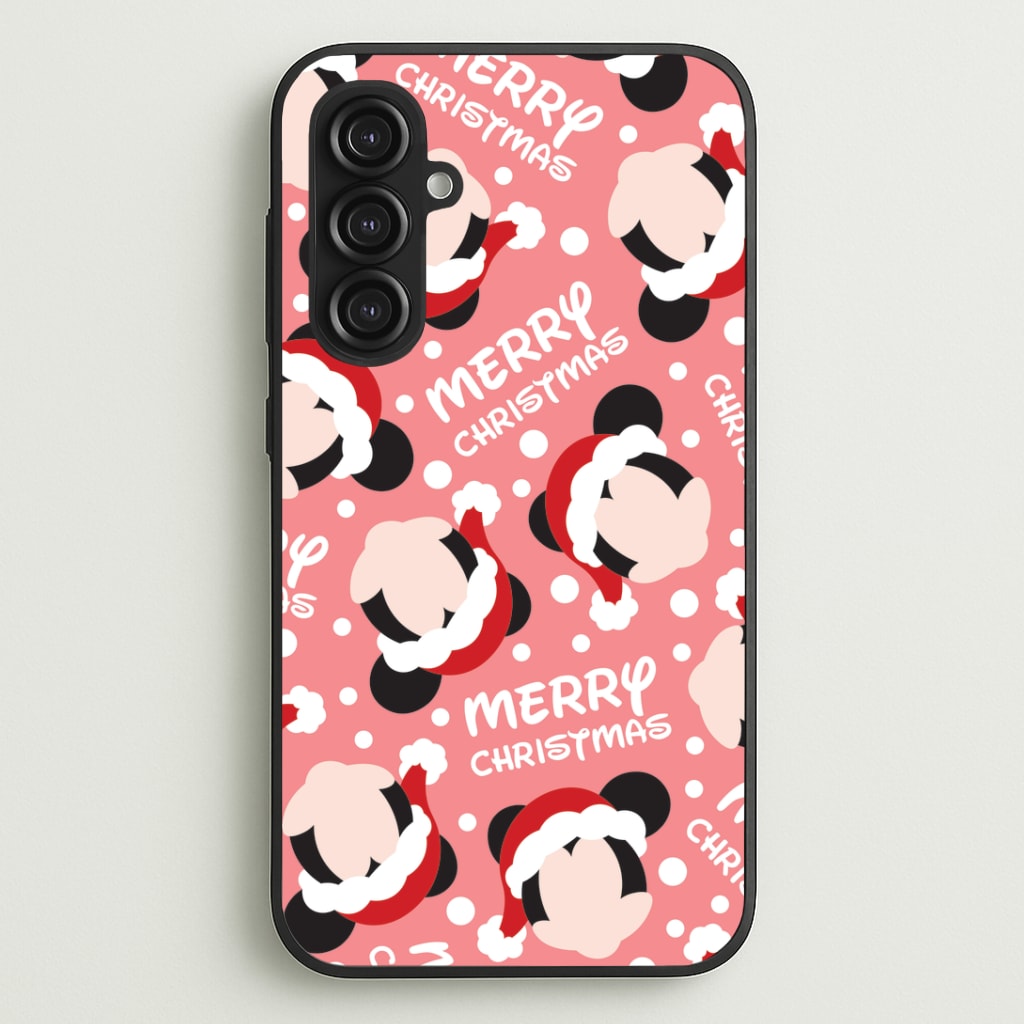 Merry Christmas Cartoon Mouse Pattern Phone Case
