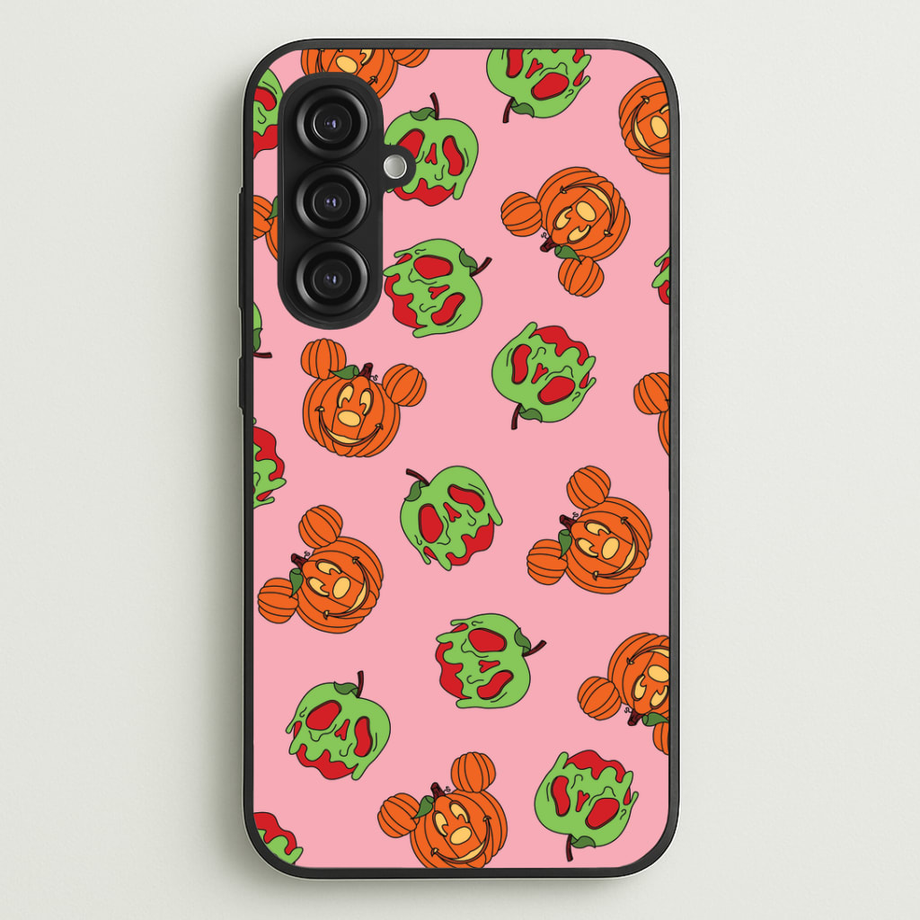 Pumpkin Mouse And Poison Apple Pattern Phone Case