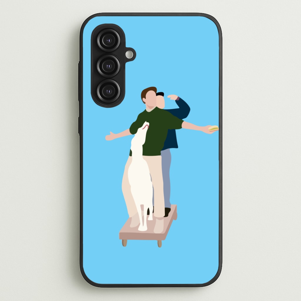 Two Men And A Dog Phone Case