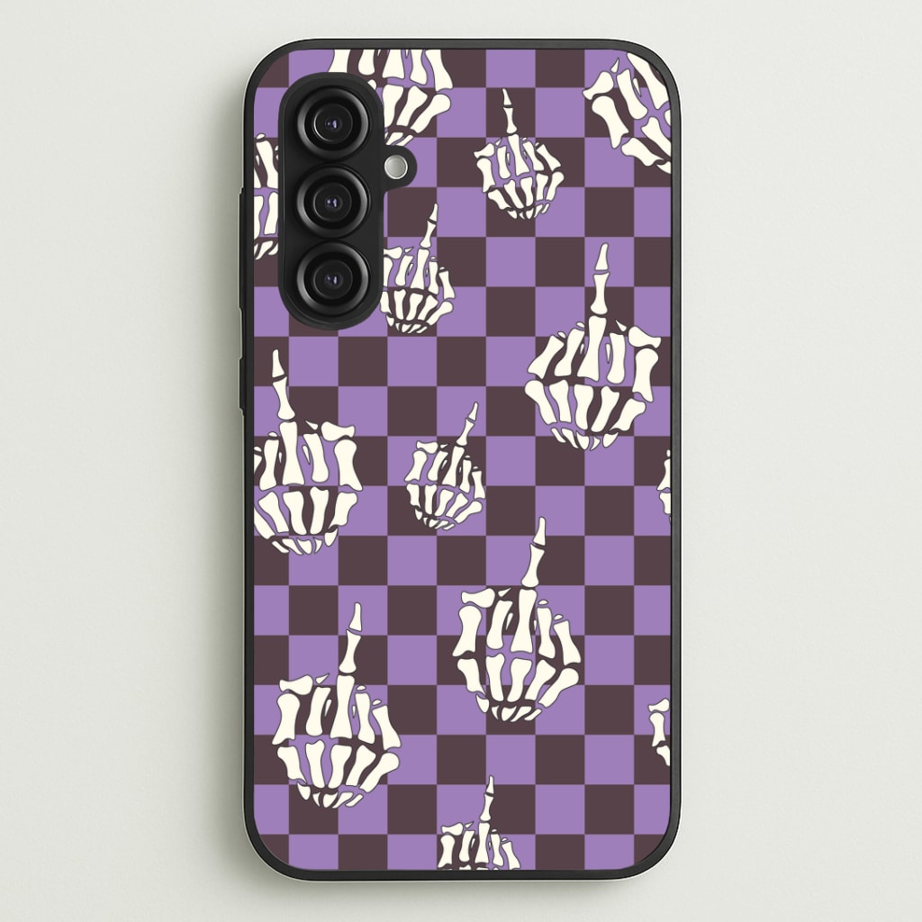 Purple Middle Finger Phone Case