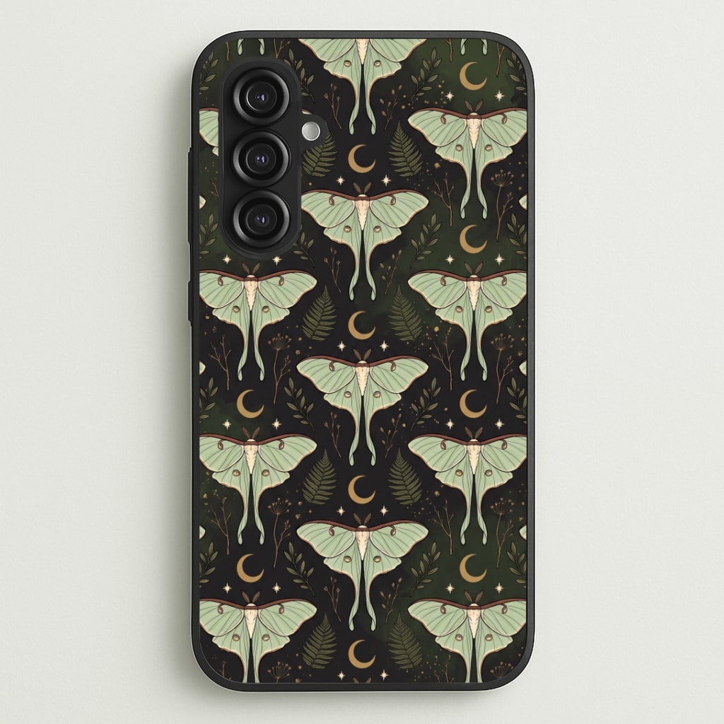 Moonlit Luna Moths Phone Case