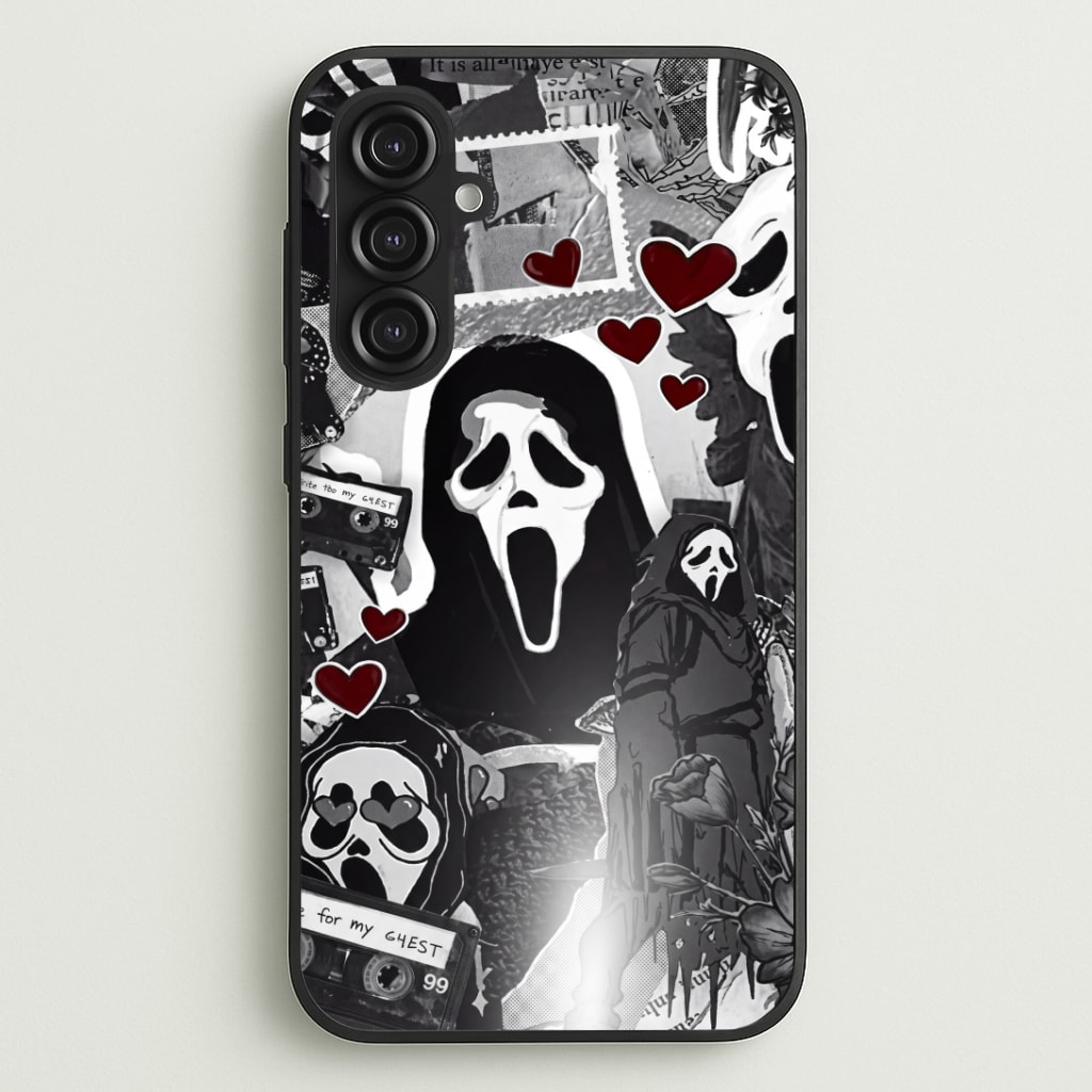 Monochrome Scream Collage Phone Case