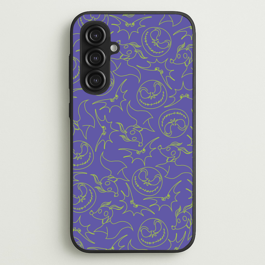 Purple And Green Pattern Phone Case