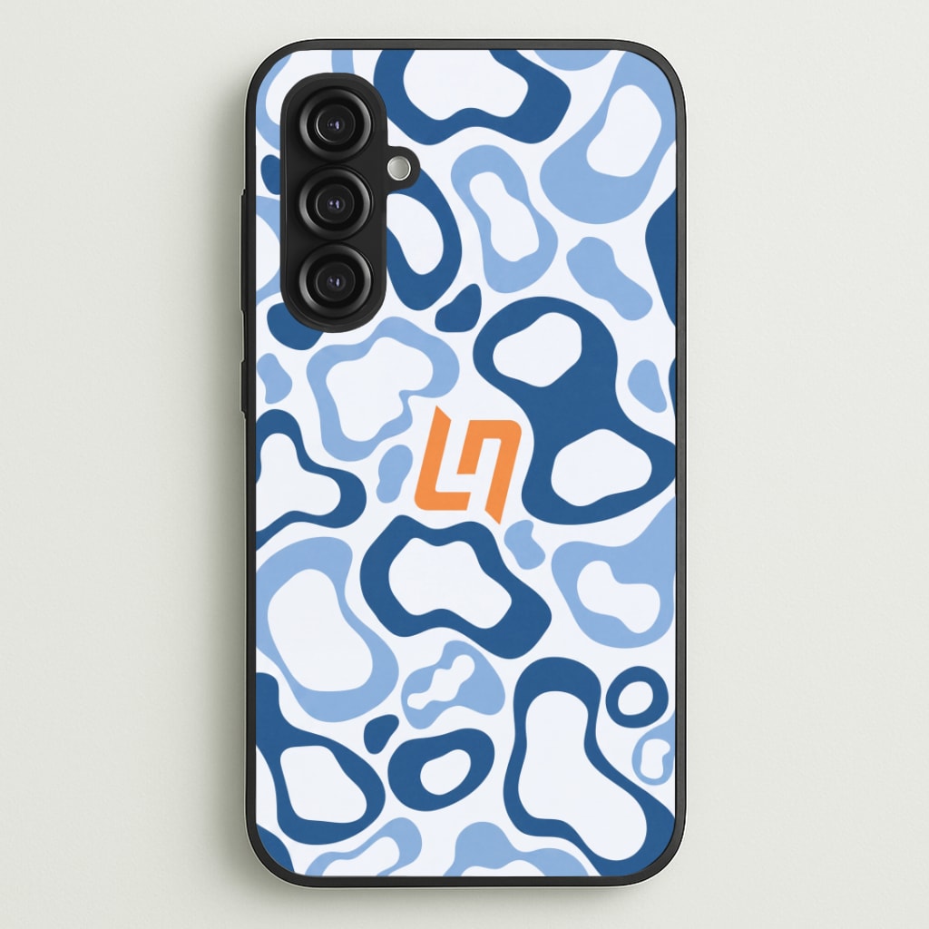 Norris Helmet Pattern - Blue Phone Case
