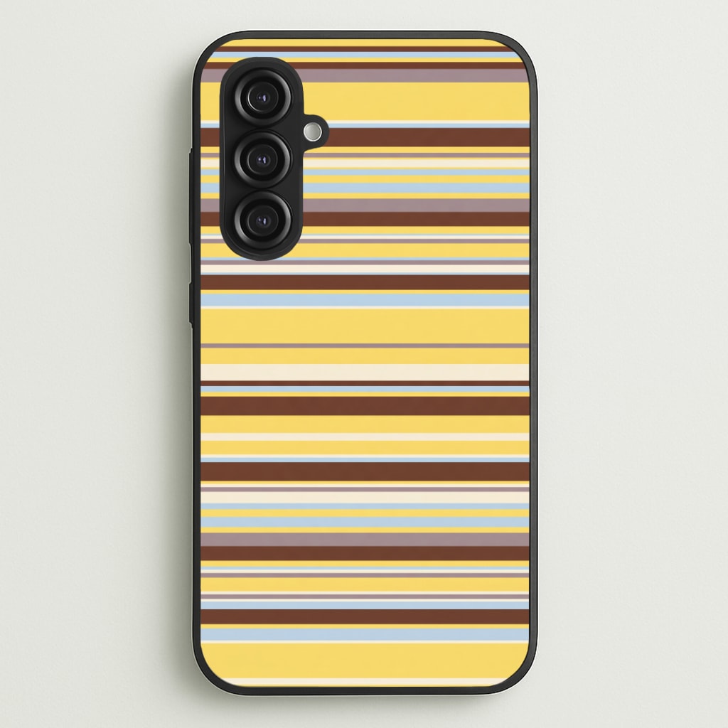 Cocoa Blue Stripe Phone Case