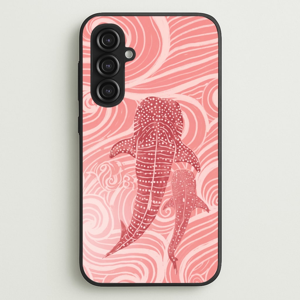 Rose Whale Shark Swirls Phone Case