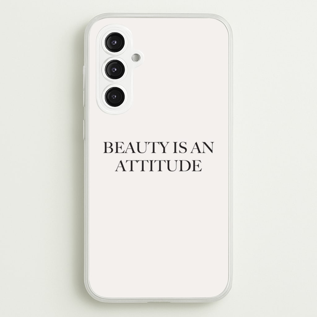Beauty Is An Attitude - Clean Girl Aesthetic Phone Case