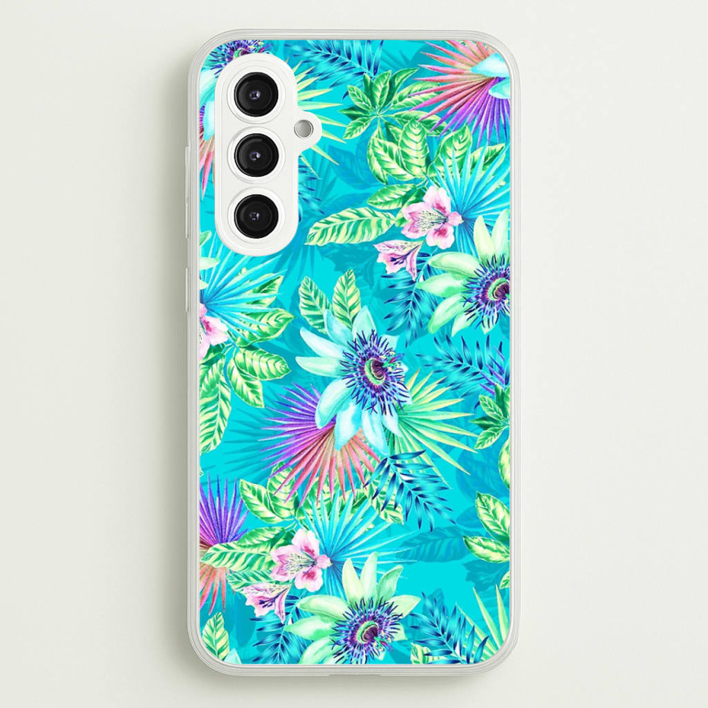 Blue Floral Pattern Phone Case
