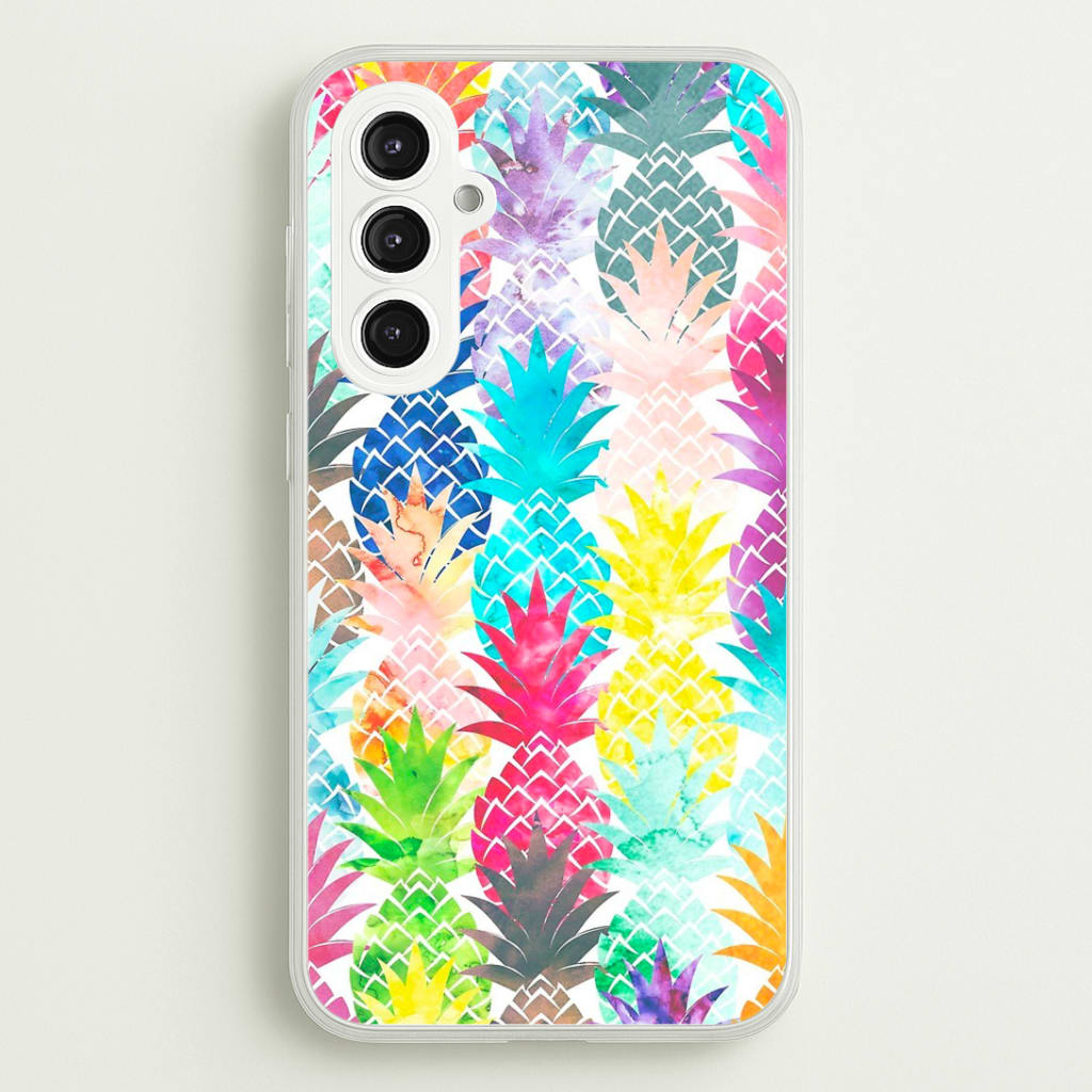 Watercolour Pineapple Pattern Phone Case