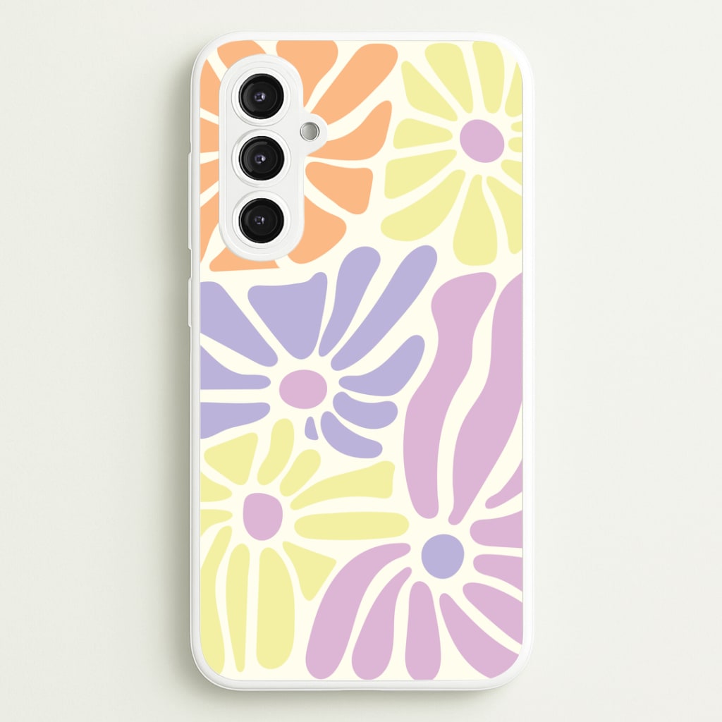 Pastel Abstract Flowers Phone Case
