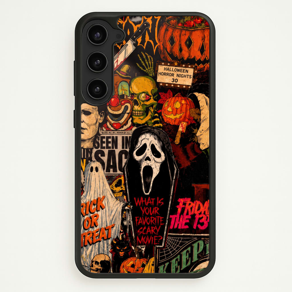 Horror Movie Sticker Collage Phone Case