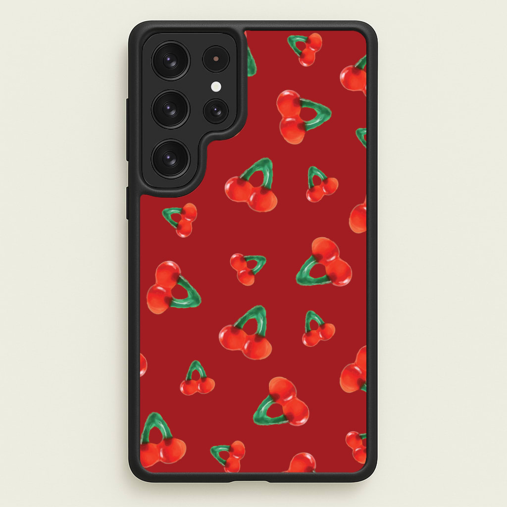 Gummy Cherries Pattern Phone Case