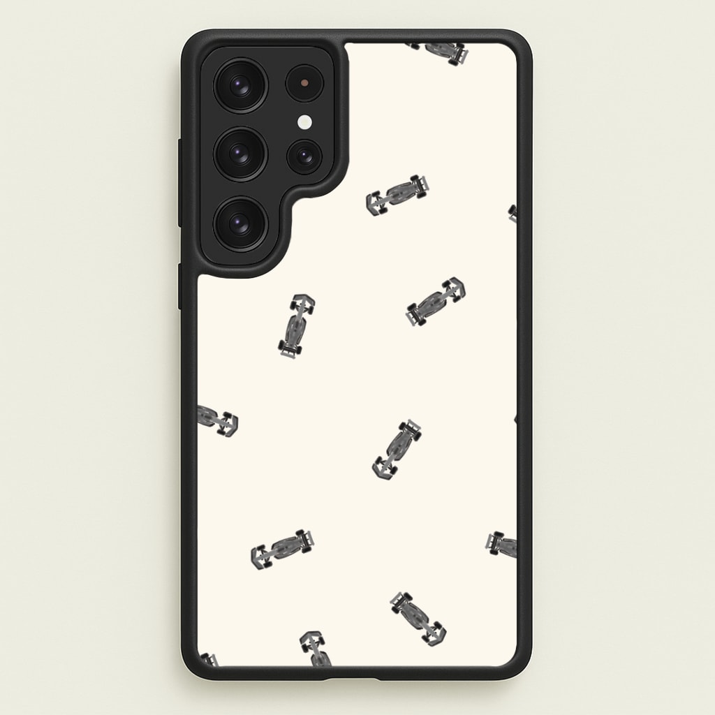 Race Cars Pattern Off White Phone Case
