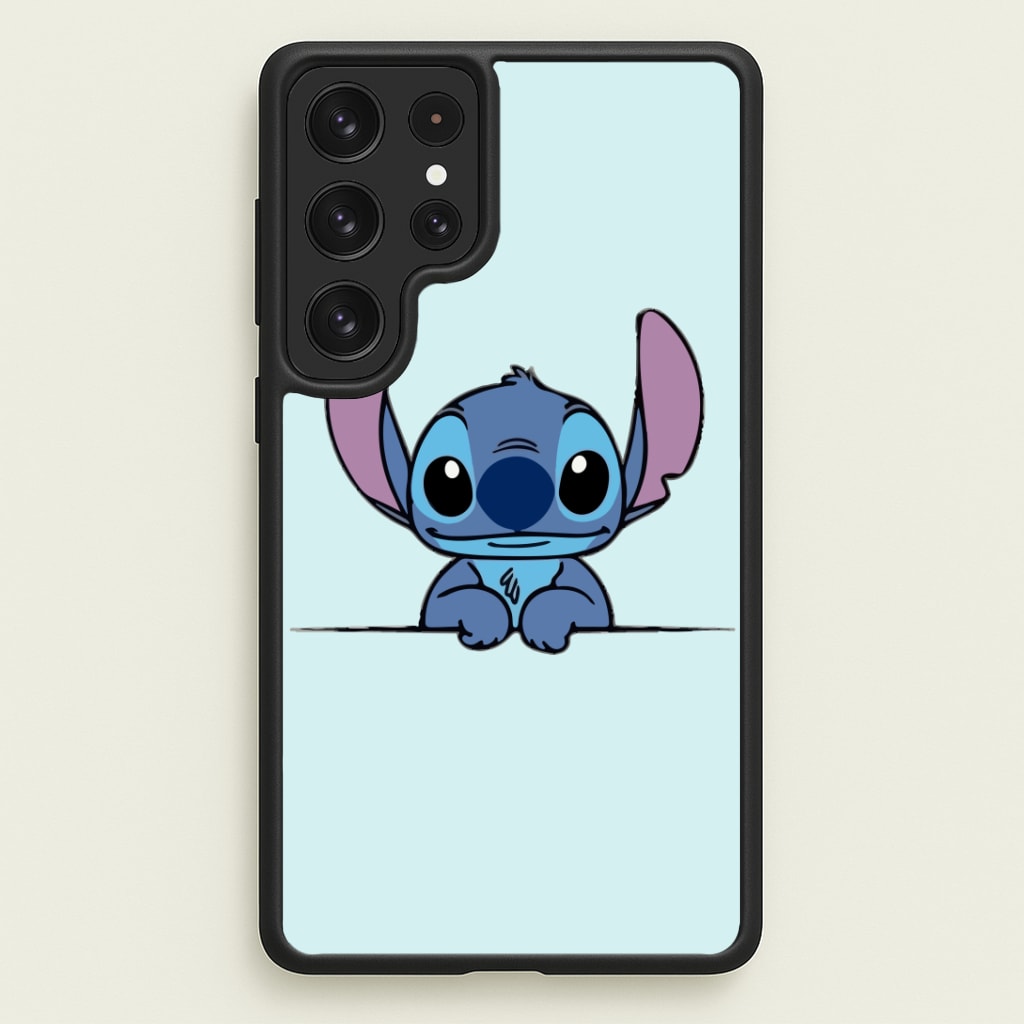 Alien Blue Leaning Phone Case