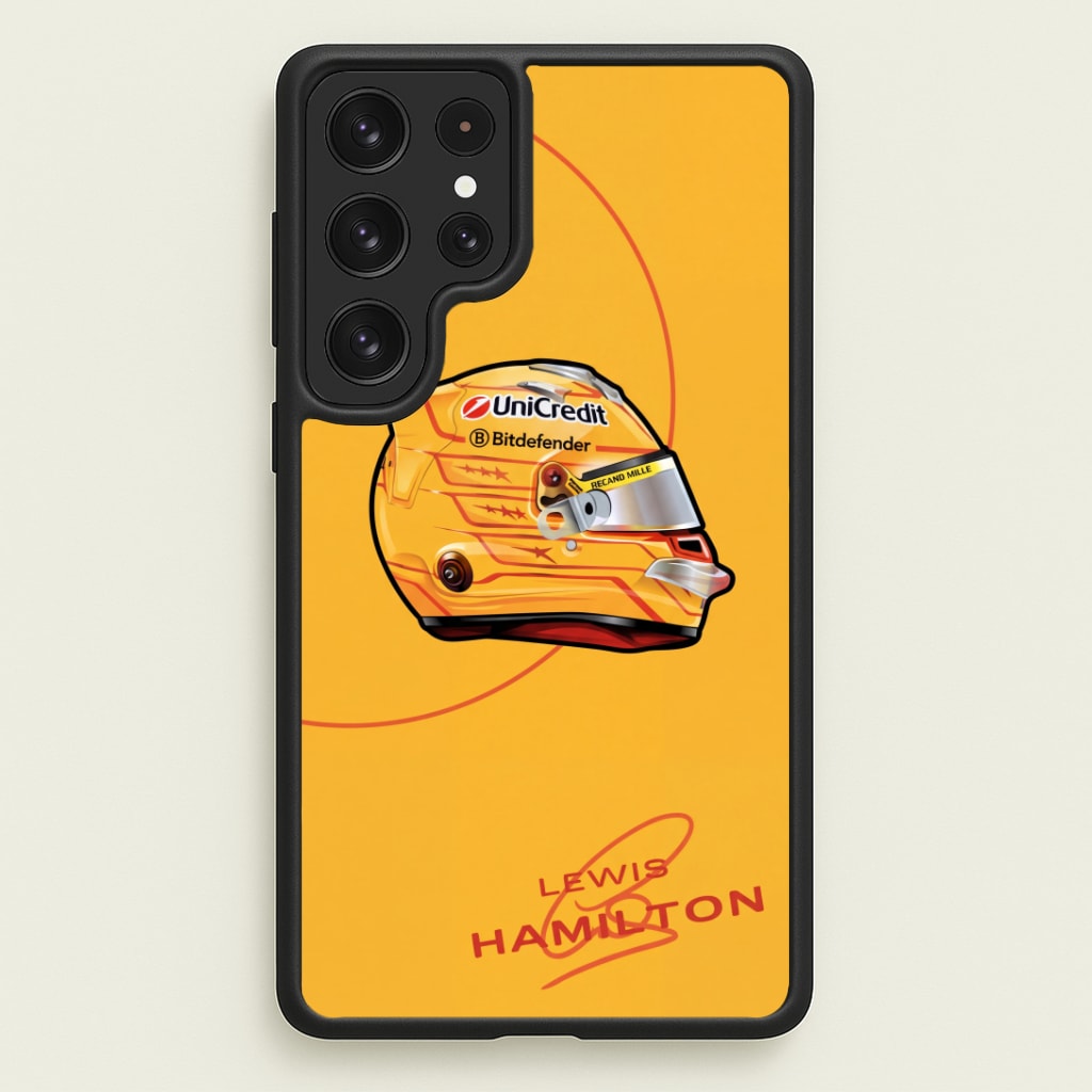 Hamilton Yellow Helmet Phone Case
