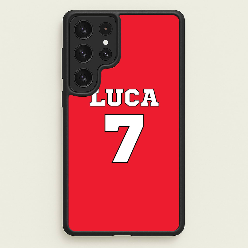 Red - Personalised Football Phone Case
