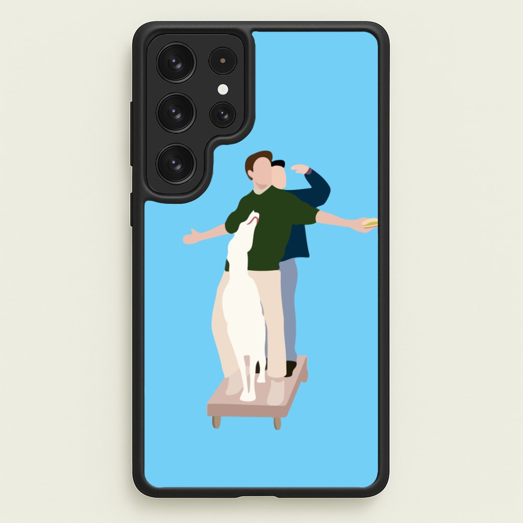 Two Men And A Dog Phone Case