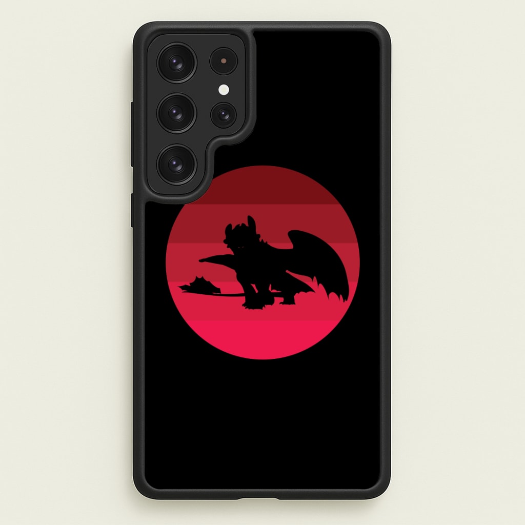 Red Sunset Dragon Phone Case