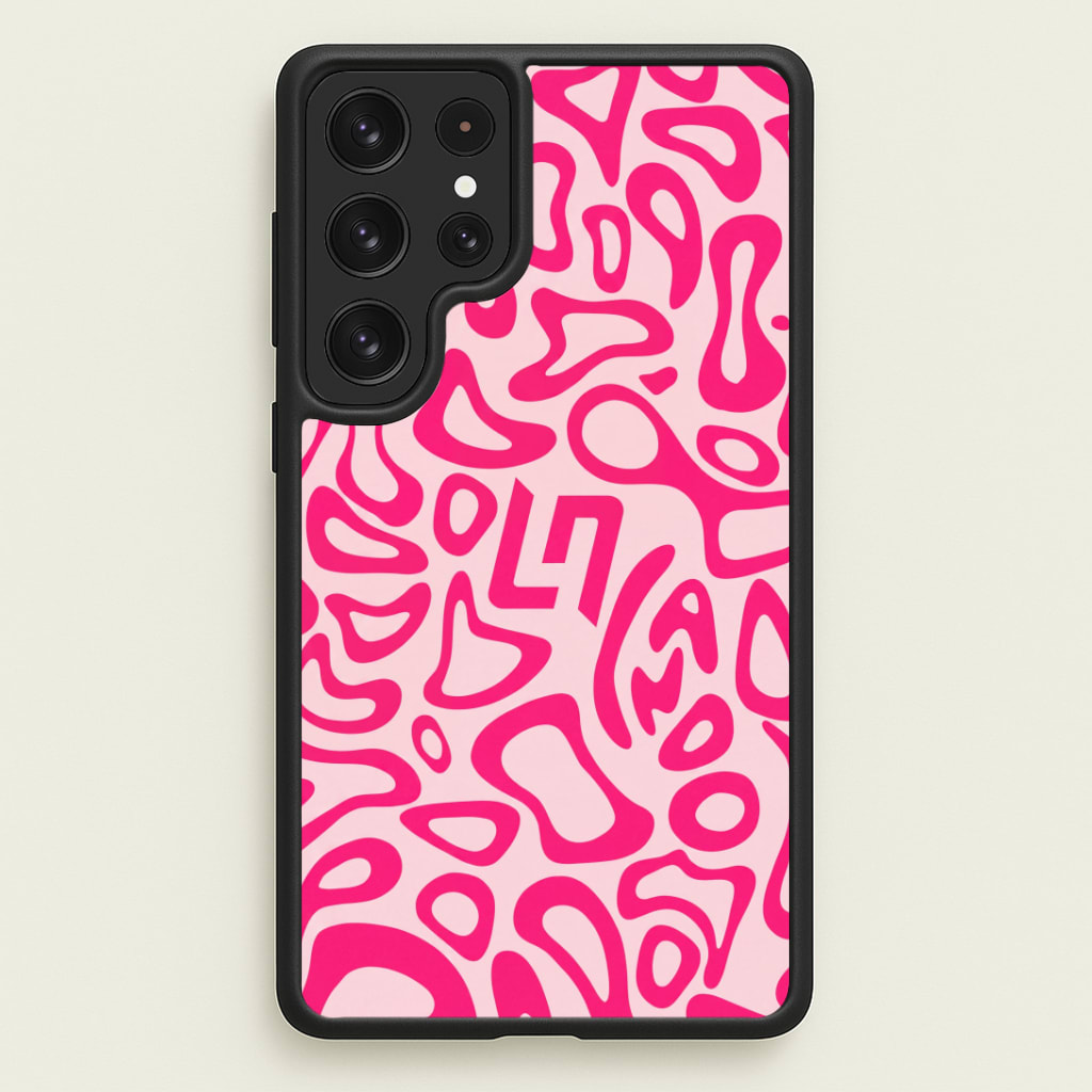 Norris Helmet Pattern - Pink Phone Case