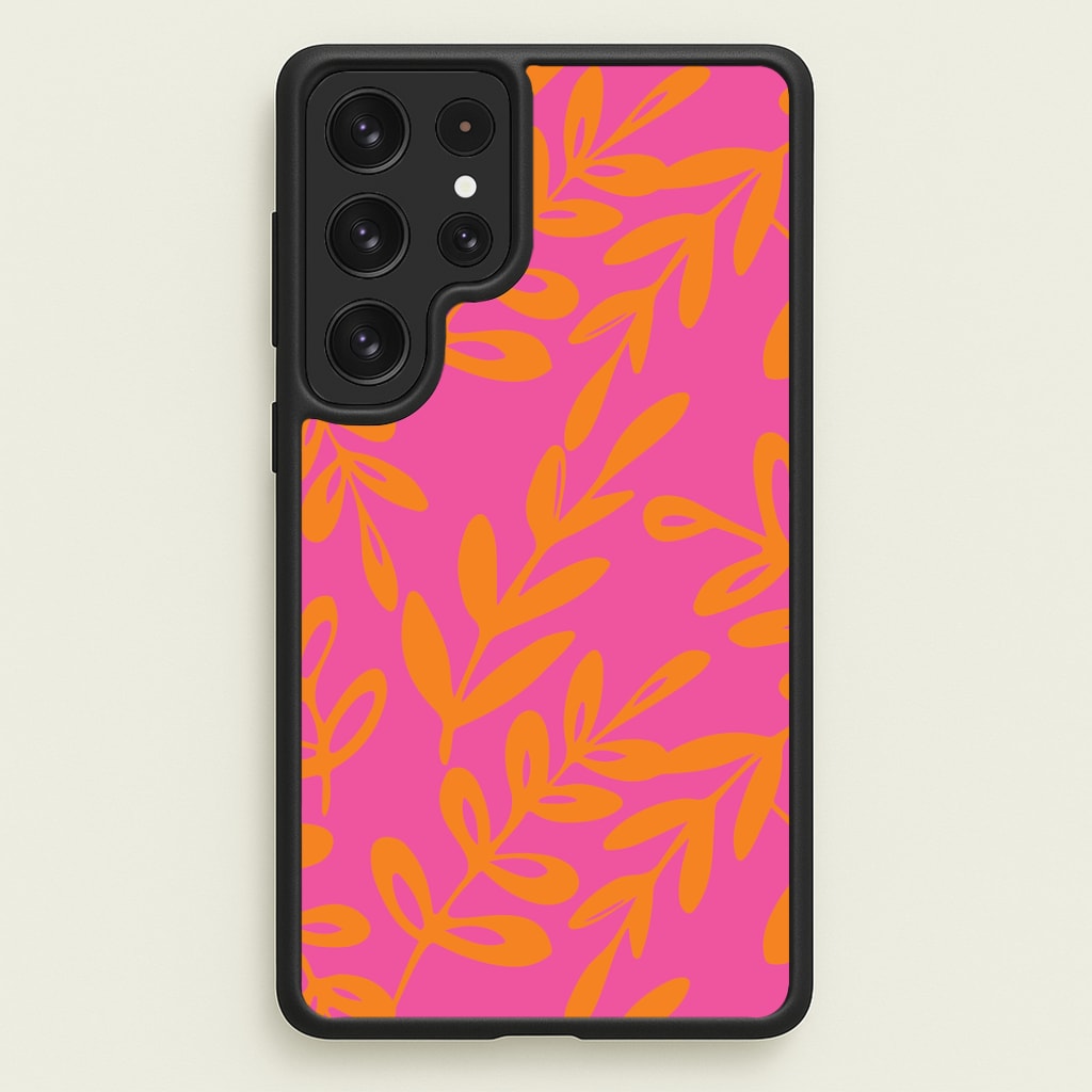 Pink & Orange Leaves - Foliage Phone Case