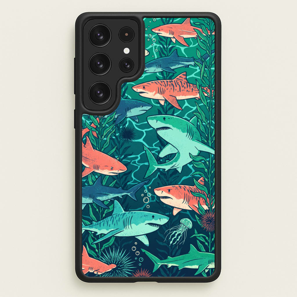 Retro Sharks Phone Case