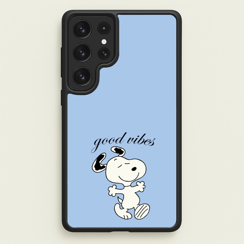 Good Vibes Cartoon Beagle Phone Case