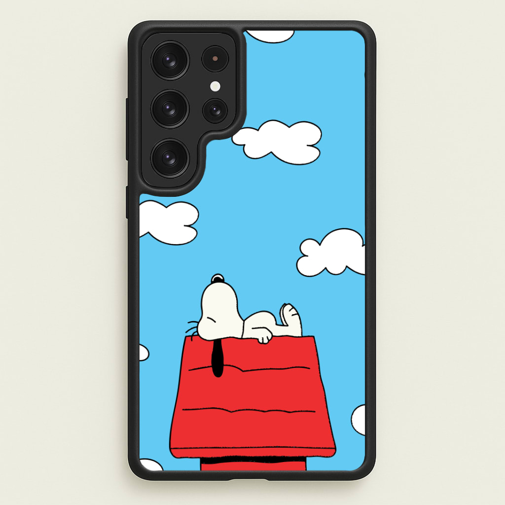 Cartoon Beagle Sleeping Phone Case - Galaxy S23 Ultra / Standard