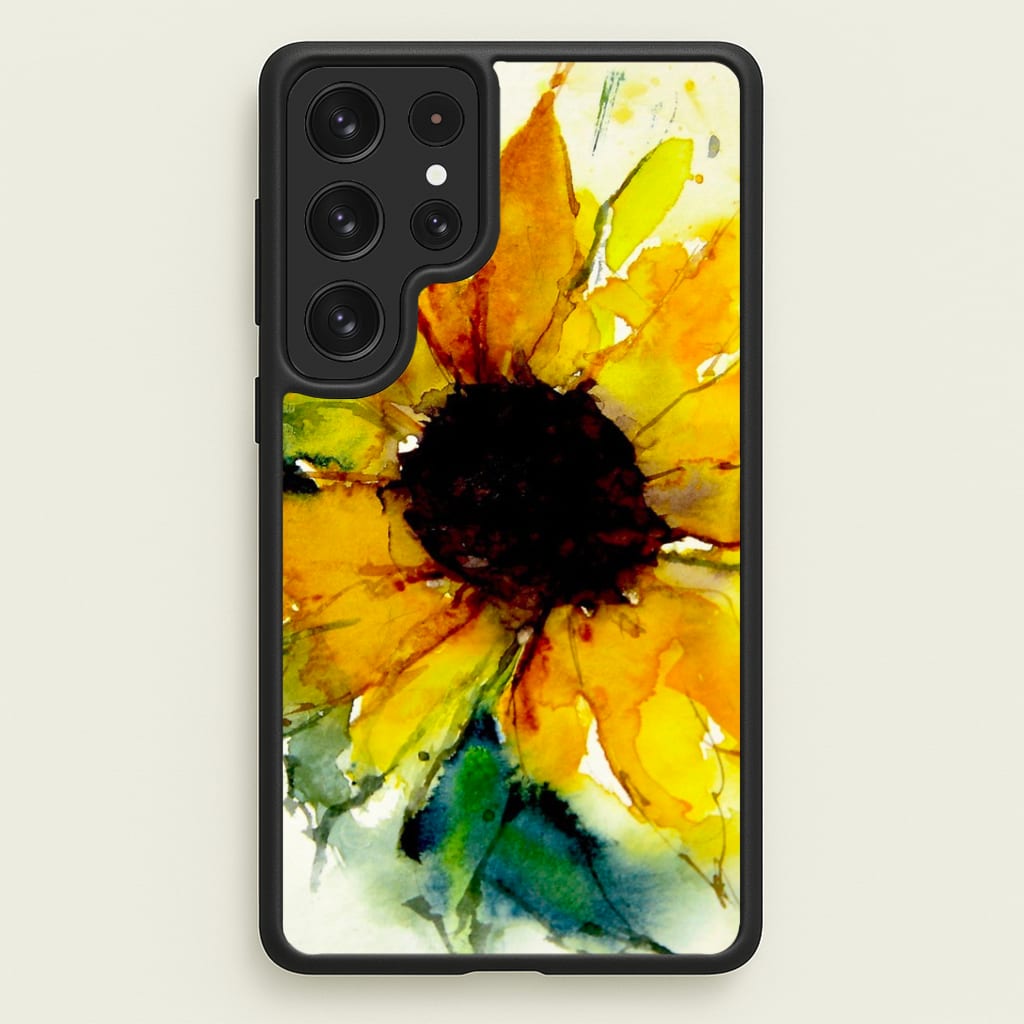 Watercolour Sunflower Phone Case