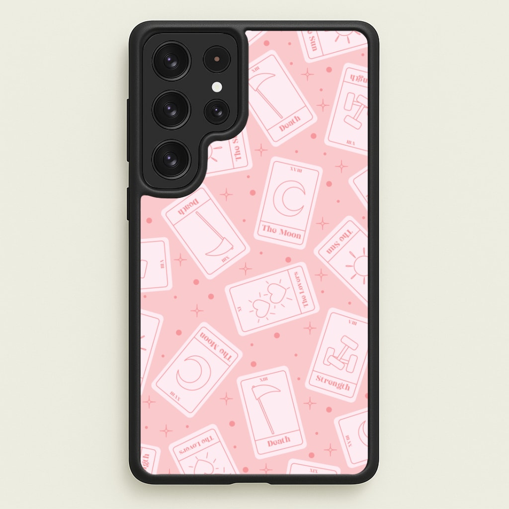 Pastel Pink Tarot Cards Pattern Phone Case