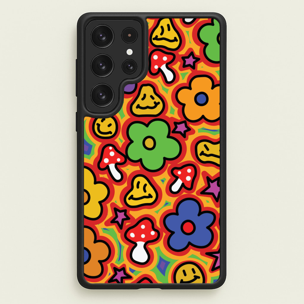 Rainbow Trip - Trippy Patterns Phone Case