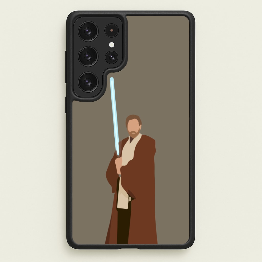 Kenobi Blue Lightsaber Phone Case