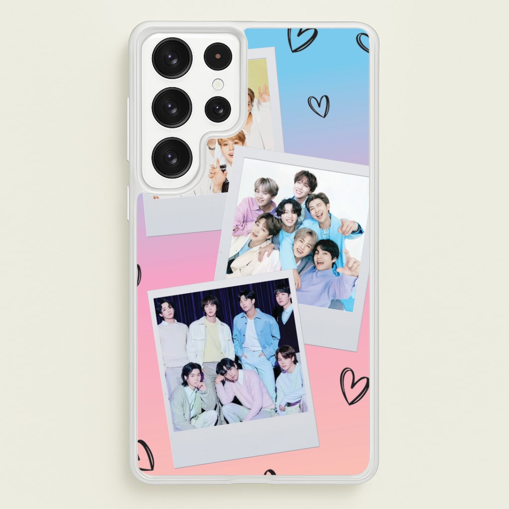 K-Pop Band Polaroid Collage Phone Case
