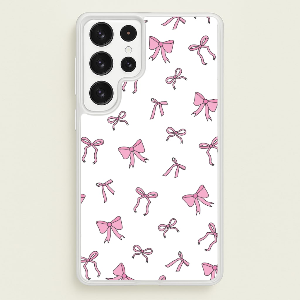 Coquette Variety Pink Bows Pattern Phone Case