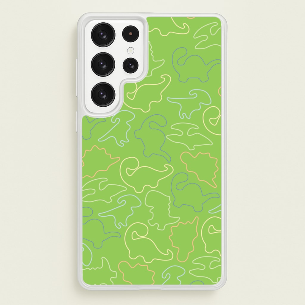 Outline Pattern - Dinosaurs Phone Case