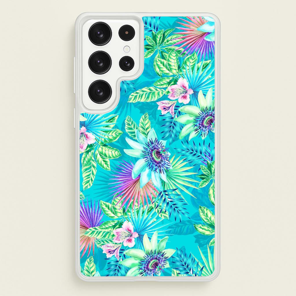 Blue Floral Pattern Phone Case