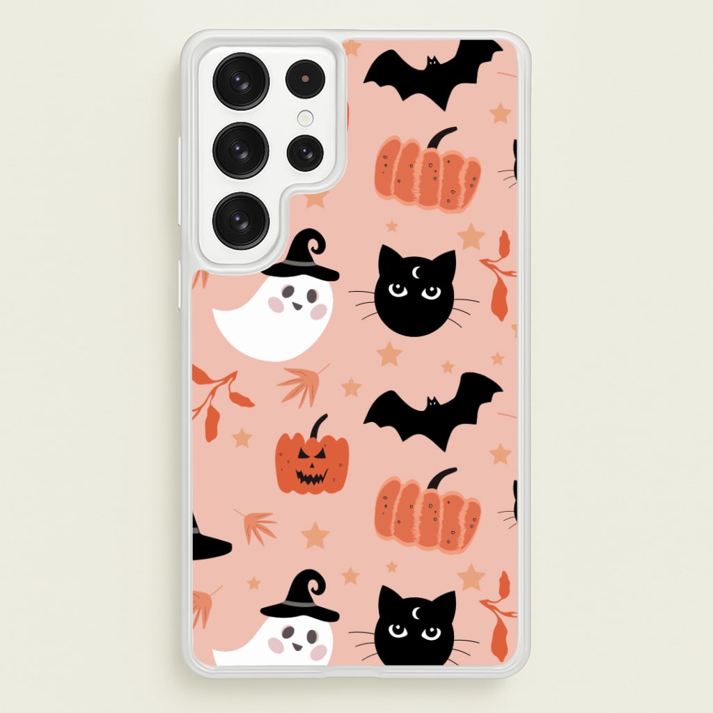 Pretty Pink Halloween Pattern Phone Case