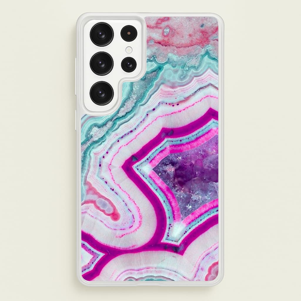 Purple Geode Pattern Phone Case