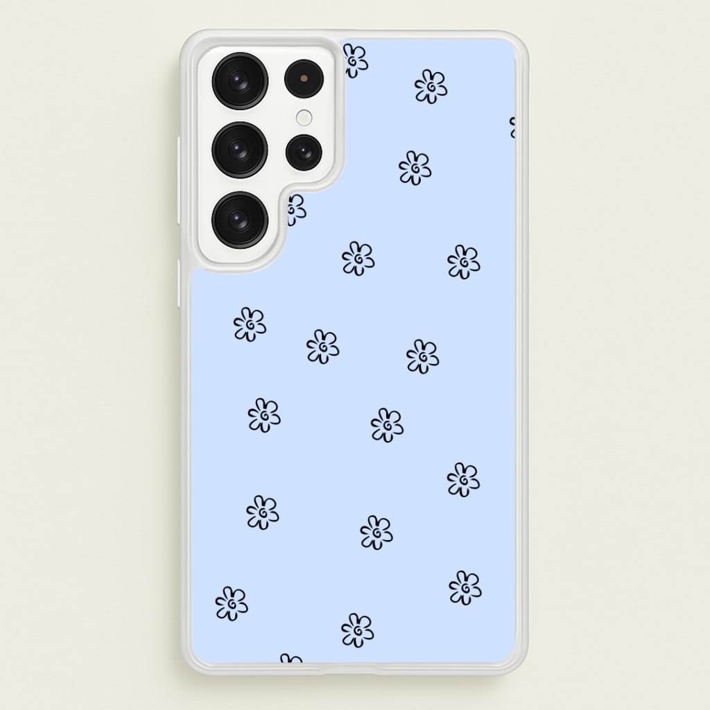 Detail Flower Pattern - Blue Phone Case