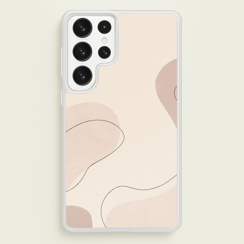 Abstract Beige Phone Case