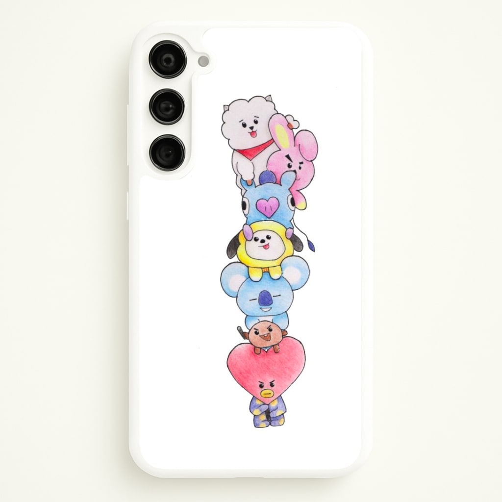 K-Pop Band BT21 Drawing Phone Case