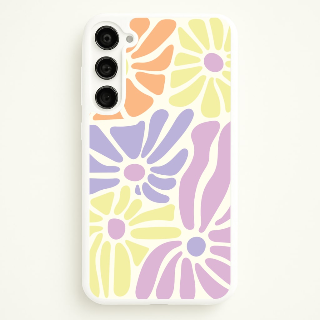 Pastel Abstract Flowers Phone Case
