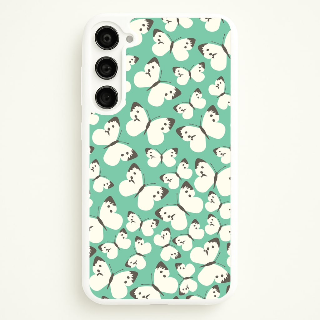 White Butterfly - Butterfly Patterns Phone Case