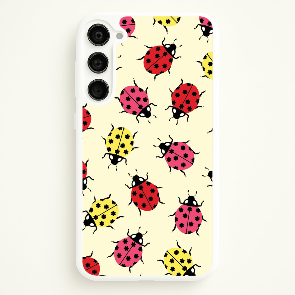 Ladybugs With Flower Spots Pattern Phone Case