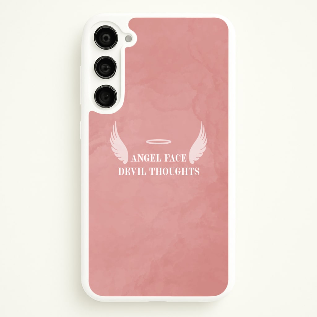 Angel Face Devil Thoughts Phone Case