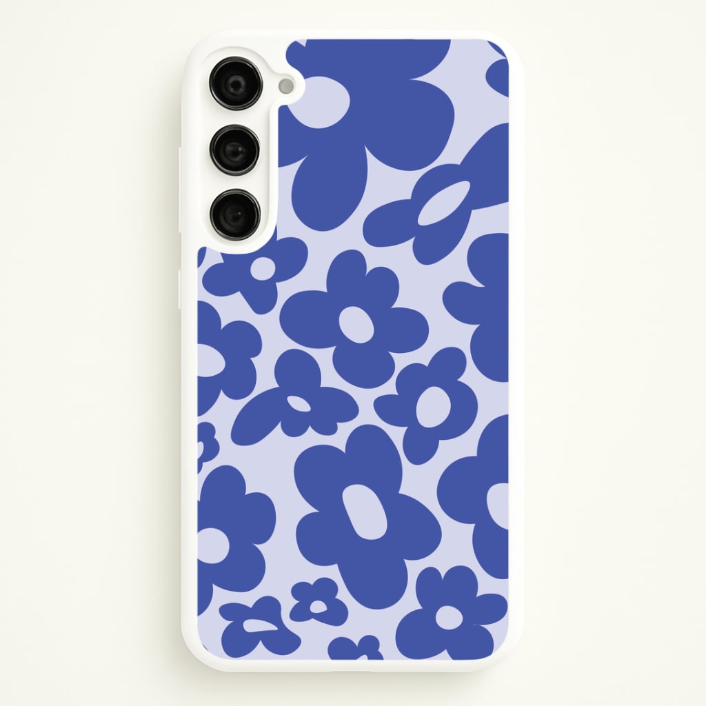 Blue Flowers - Trippy Patterns Phone Case