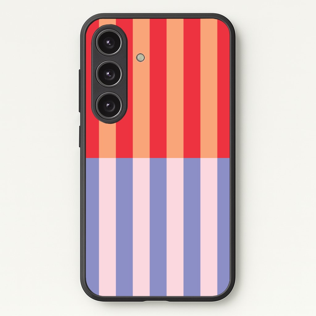 Multicoloured Pinstripe Abstract Pattern Phone Case - Galaxy S24 Plus / Standard