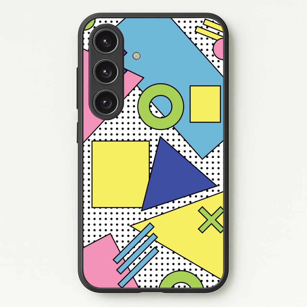 Geometric Abstract Shapes Pattern Phone Case - Galaxy S24 Plus / Standard